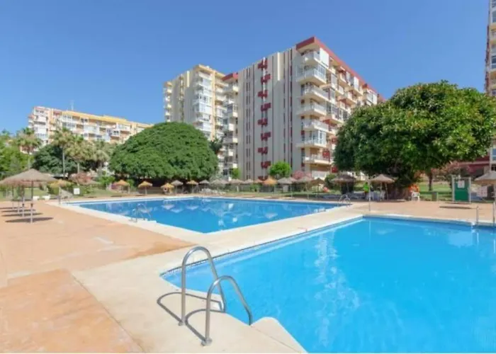 Malabiz Piscina Terraza Con Vistas Y Playa Lägenhet Benalmádena